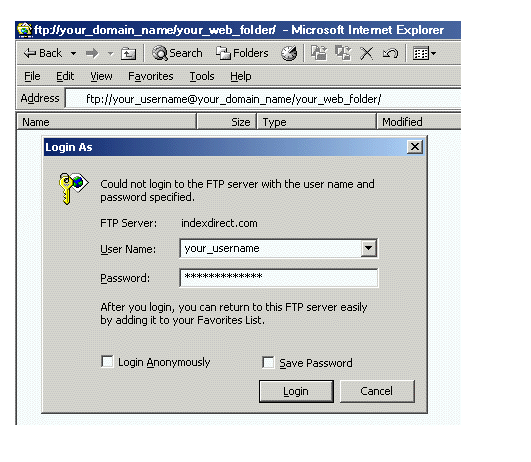IE FTP